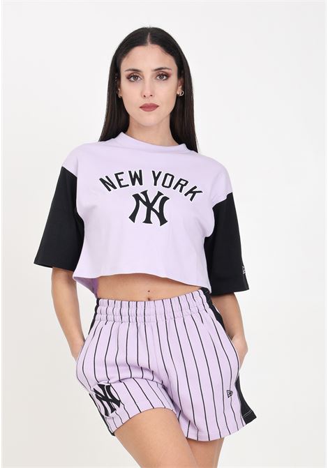 New York Yankees MLB Lifestyle Women's Shorts Purple NEW ERA | 60435302.